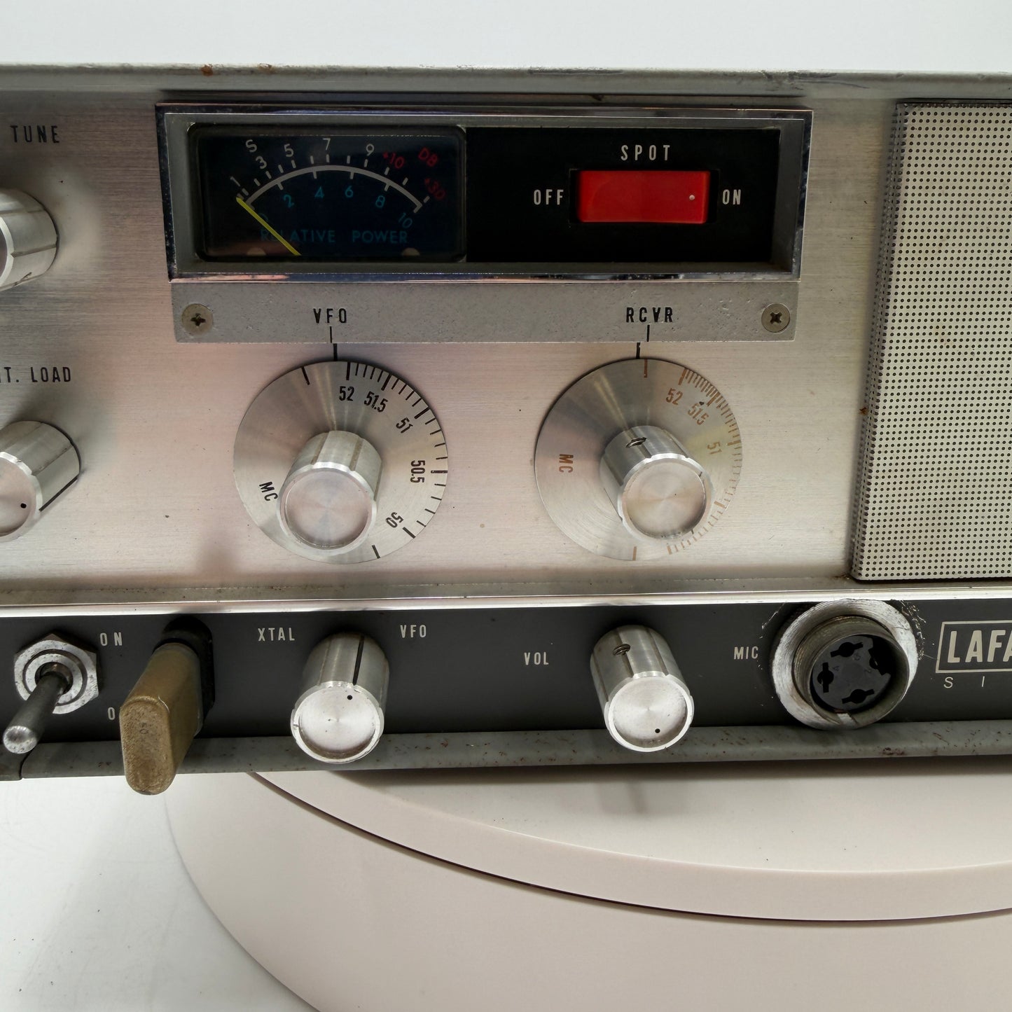Lafayette HA-460 6M Ham Tube Radio Transceiver Untested Silver