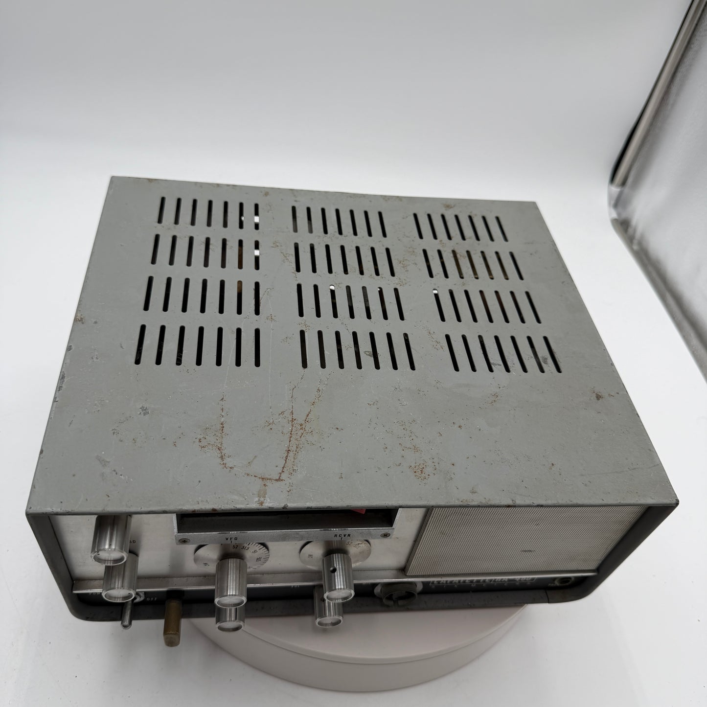 Lafayette HA-460 6M Ham Tube Radio Transceiver Untested Silver