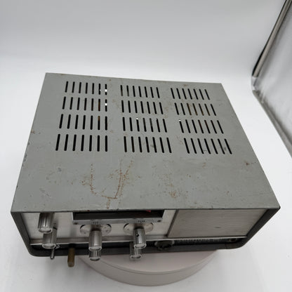Lafayette HA-460 6M Ham Tube Radio Transceiver Untested Silver