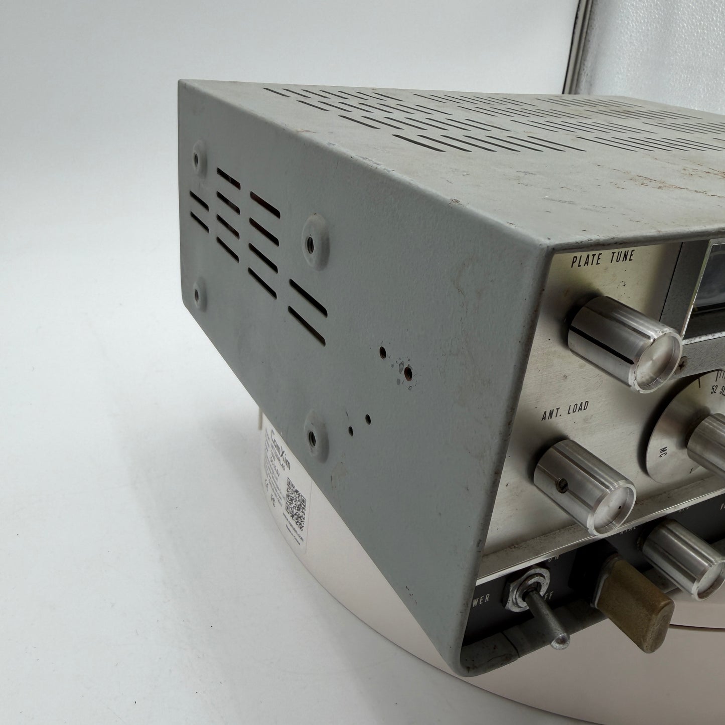 Lafayette HA-460 6M Ham Tube Radio Transceiver Untested Silver