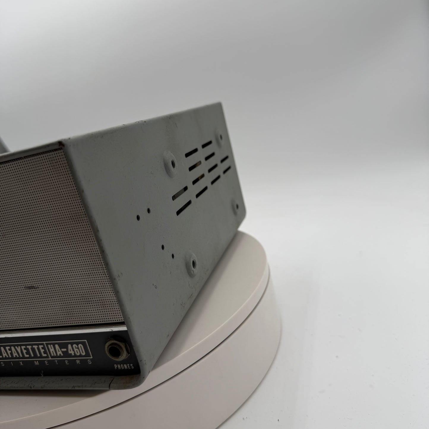 Lafayette HA-460 6M Ham Tube Radio Transceiver Untested Silver