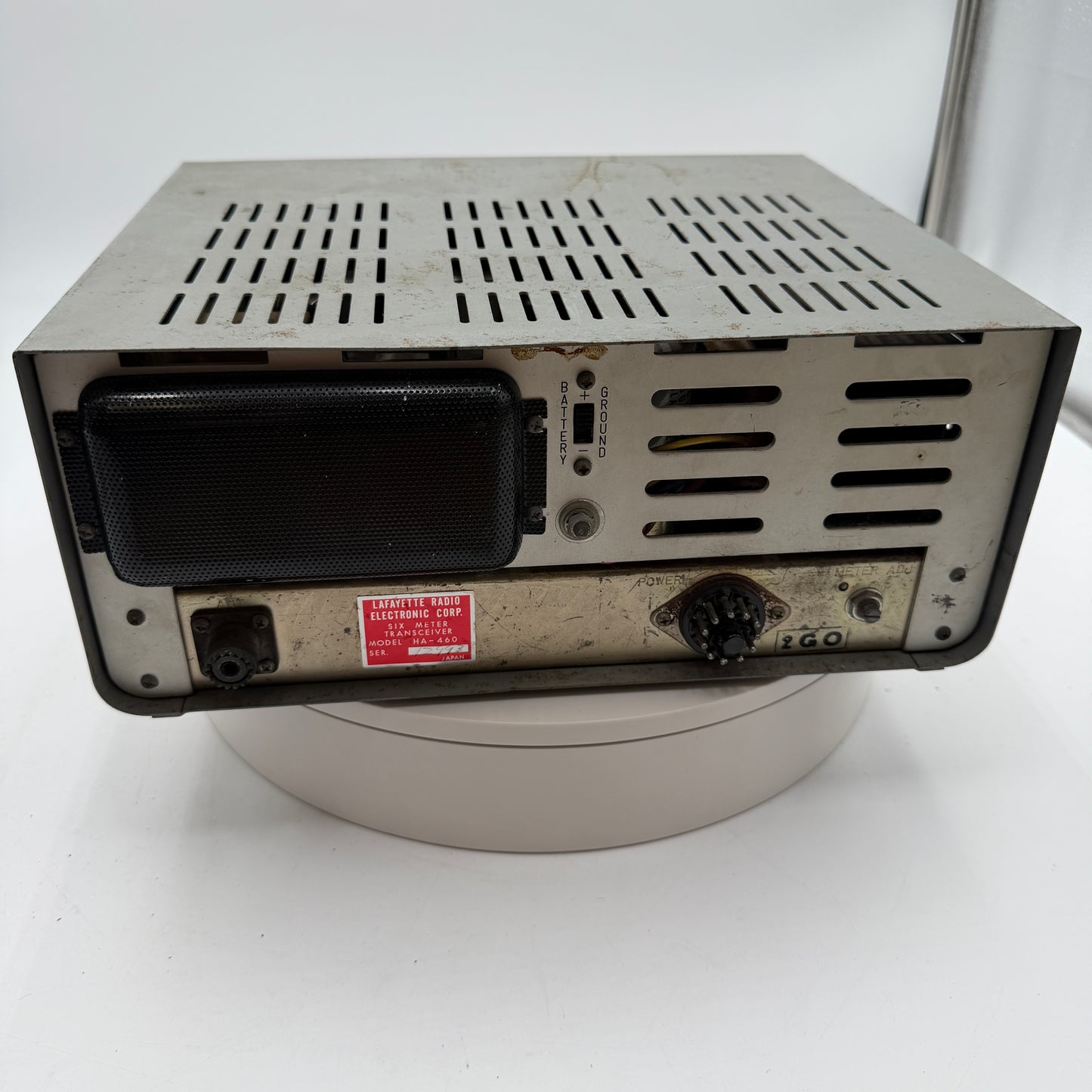 Lafayette HA-460 6M Ham Tube Radio Transceiver Untested Silver