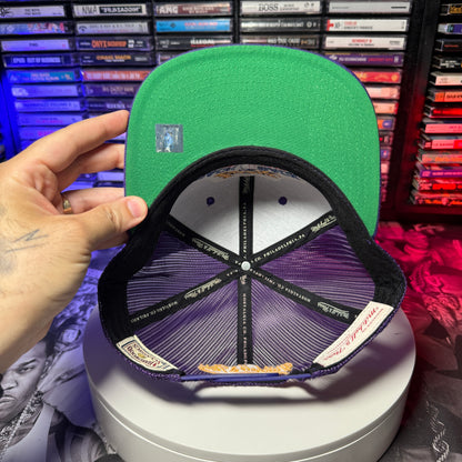 Los Angeles Lakers Mitchell & Ness HWC 87 88 Back To Back Champions Trucker Hat