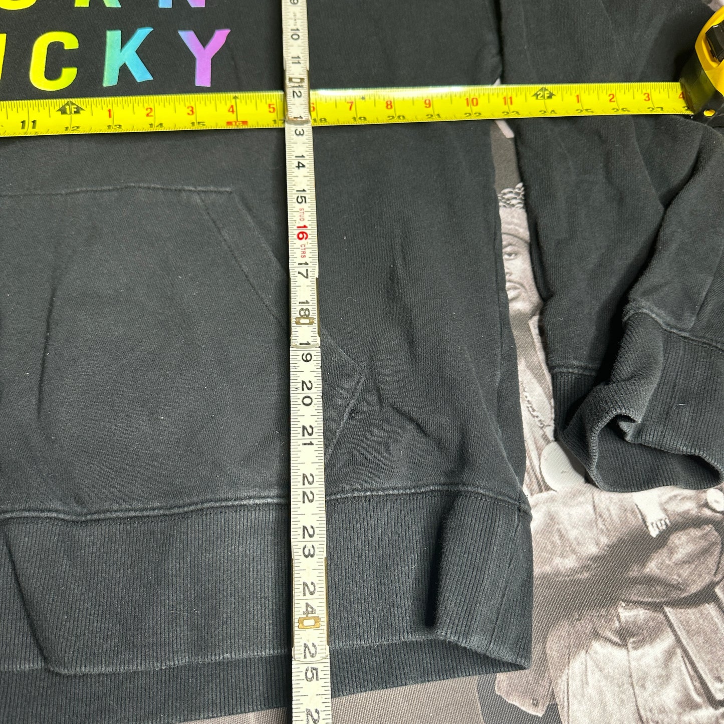 Lucky Brand Pride Born Lucky Hoodie Black Size Large