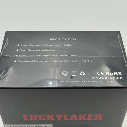 Lucky Portable Sonar Fish Finder Y2020-CWLA Black GPS Navigation