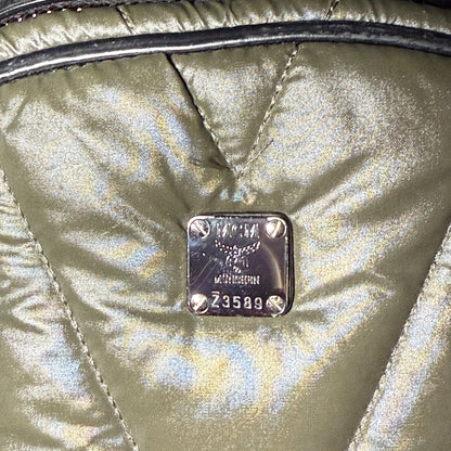 MCM Kissen Quilted Backpack Olive Green MWK5AKS01GK001 10031505