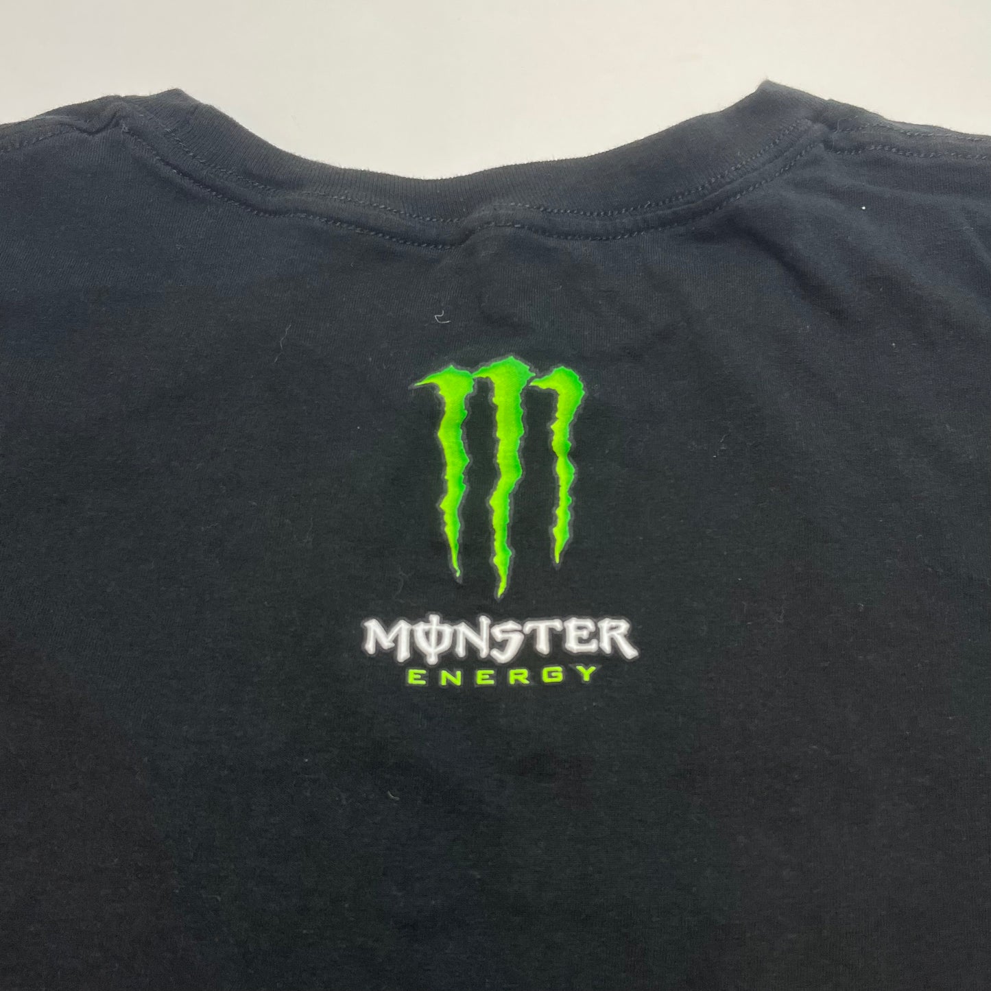 Mens Monster Energy UTB Short Sleeve Shirt XL Black - Used