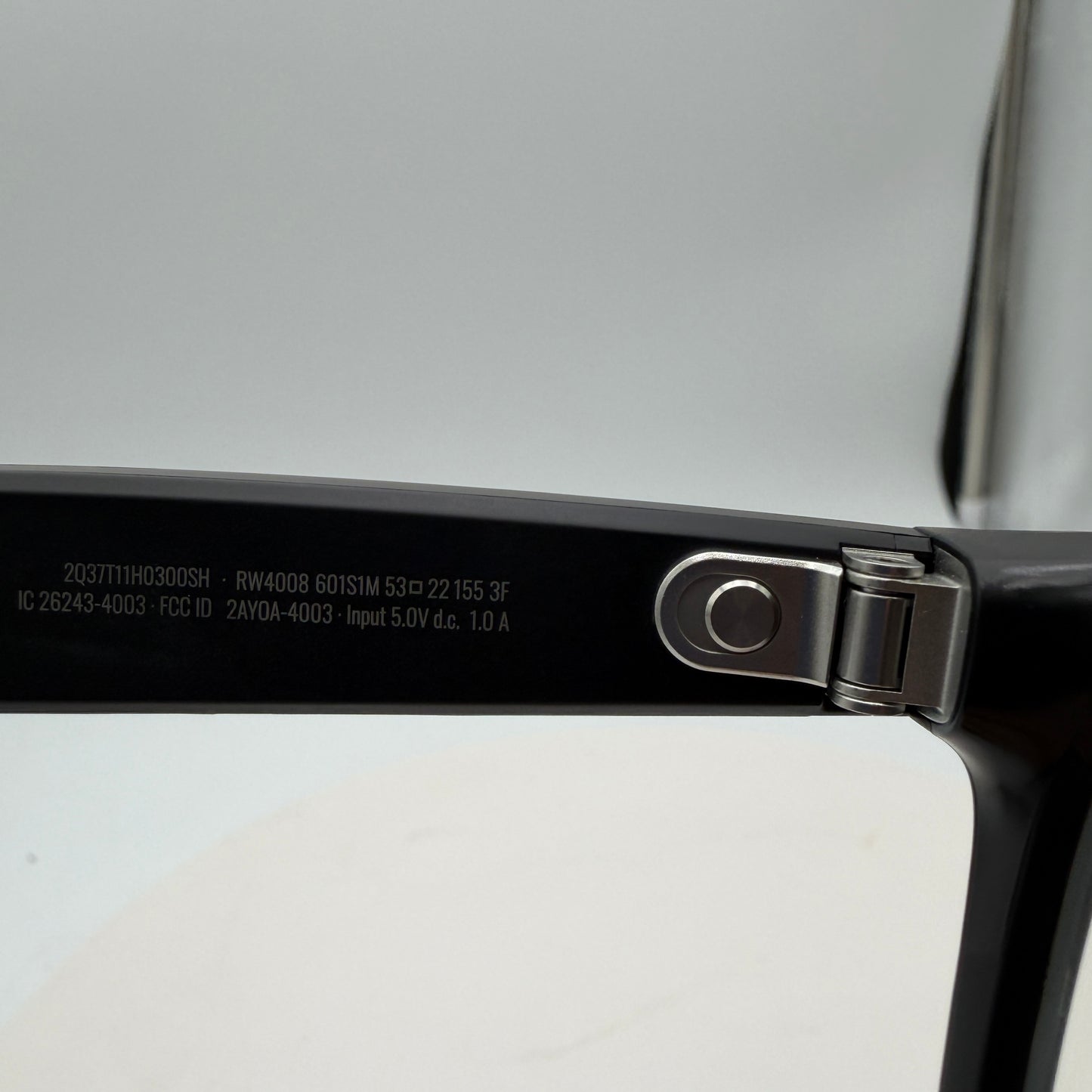 Meta Rayban Wayfarer Smart Glasses Gen 1 Matte Black