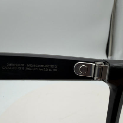 Meta Rayban Wayfarer Smart Glasses Gen 1 Matte Black