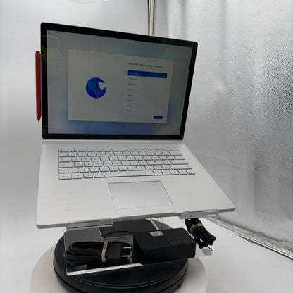 Microsoft Surface Book 3 1900 15-inch Laptop Core i7 32GB 512GB Silver READ
