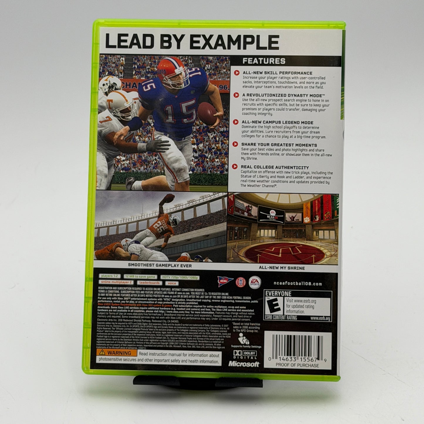 Microsoft XBox 360 NCAA Football 08 CIB