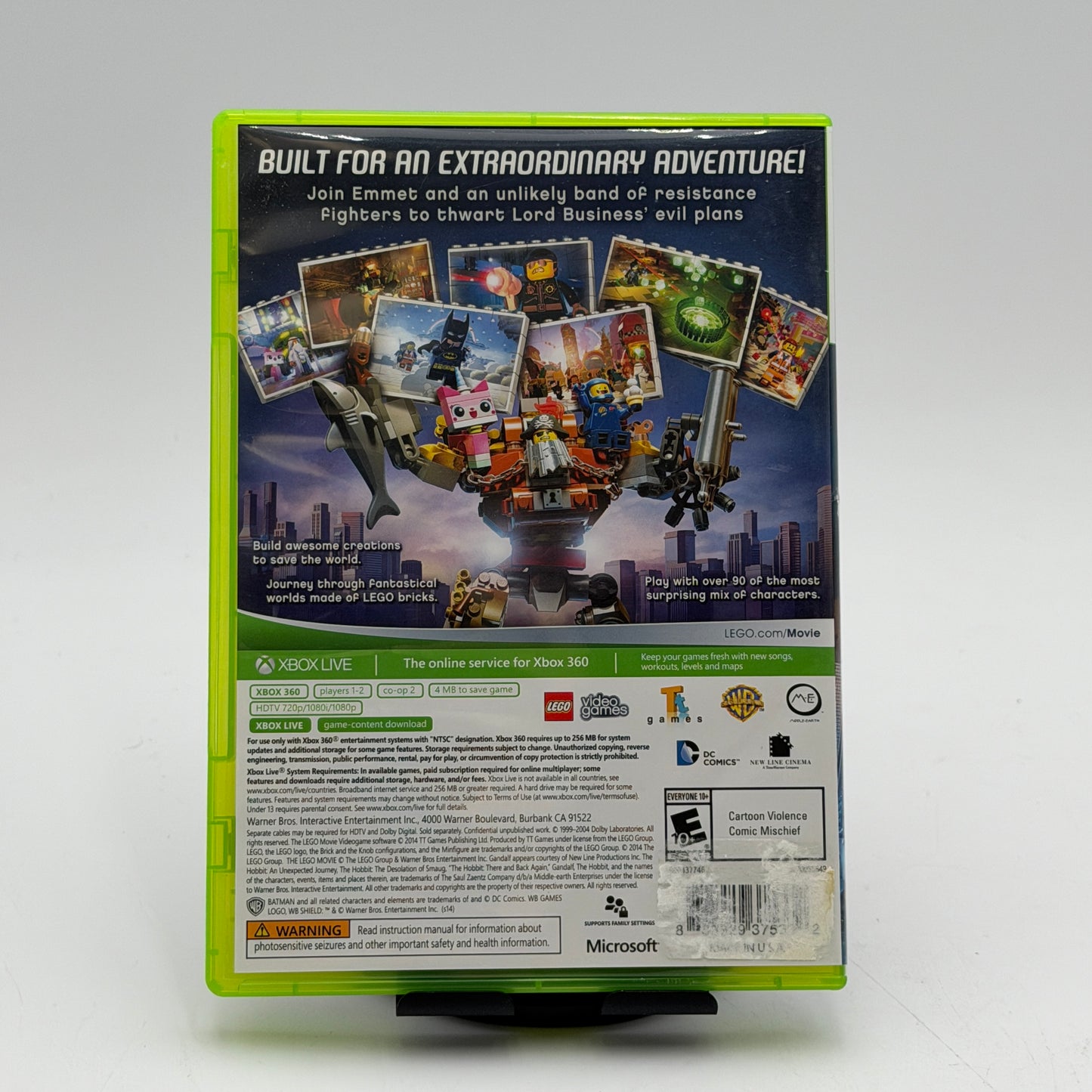 Microsoft Xbox 360 Lego The Movie Video Game CIB