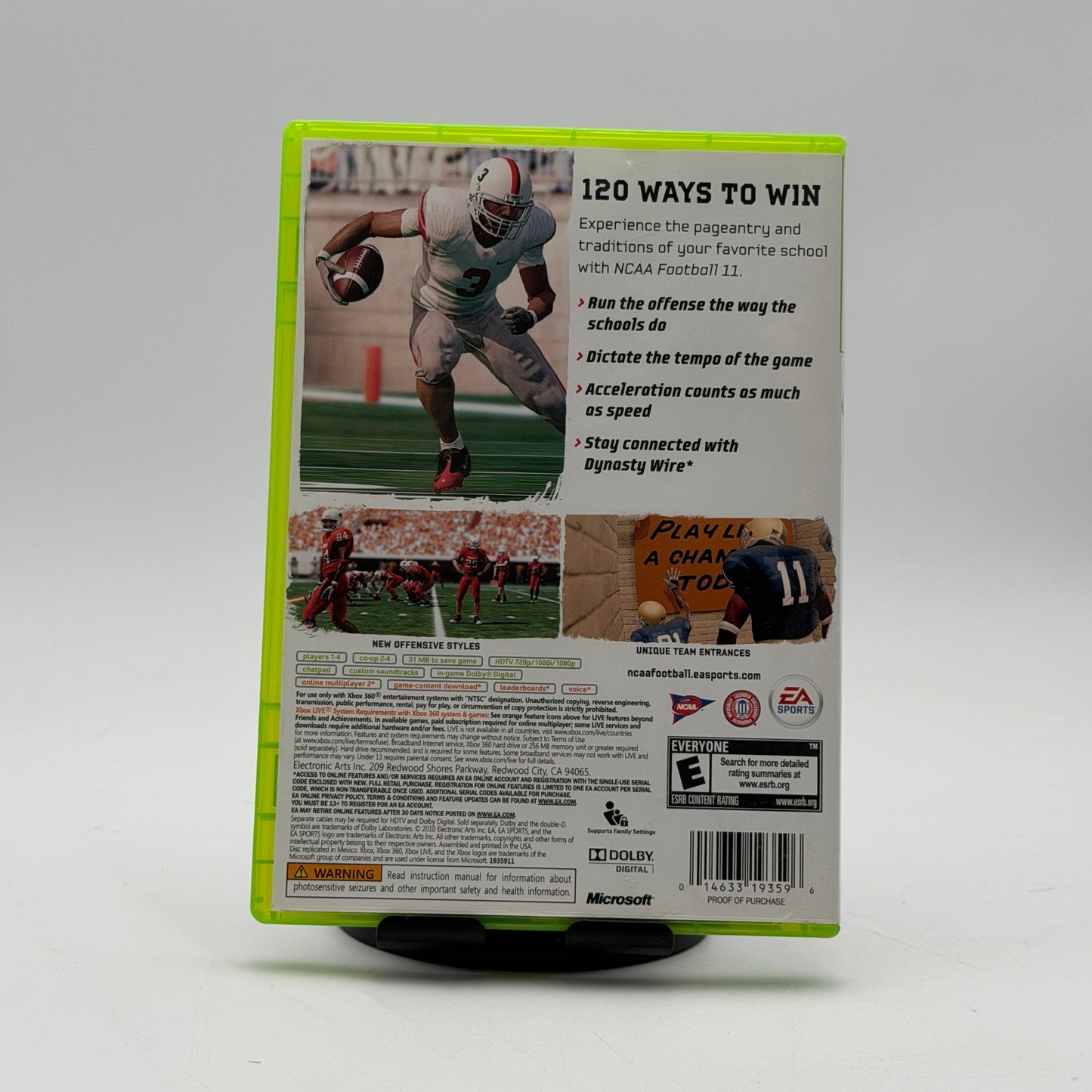 Microsoft Xbox 360 NCAA Football 11 CIB with Box and Manual