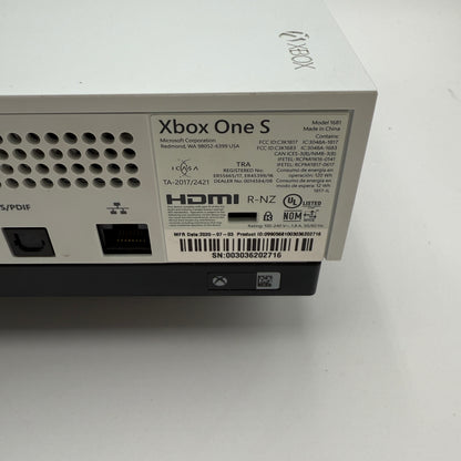 Microsoft Xbox One S 1TB Console White Model 1681 - Used