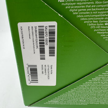 Microsoft Xbox Series S (1883) 2020 512GB Video Game System - White