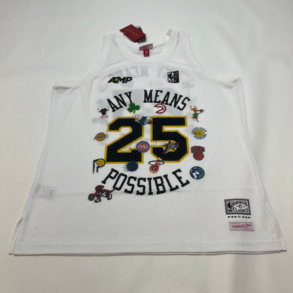 Mitchell & Ness NBA x Amp Mesh Tank Top XL White NWT