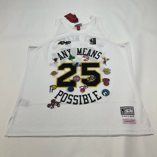 Mitchell & Ness NBA x Amp Mesh Tank Top XL White NWT