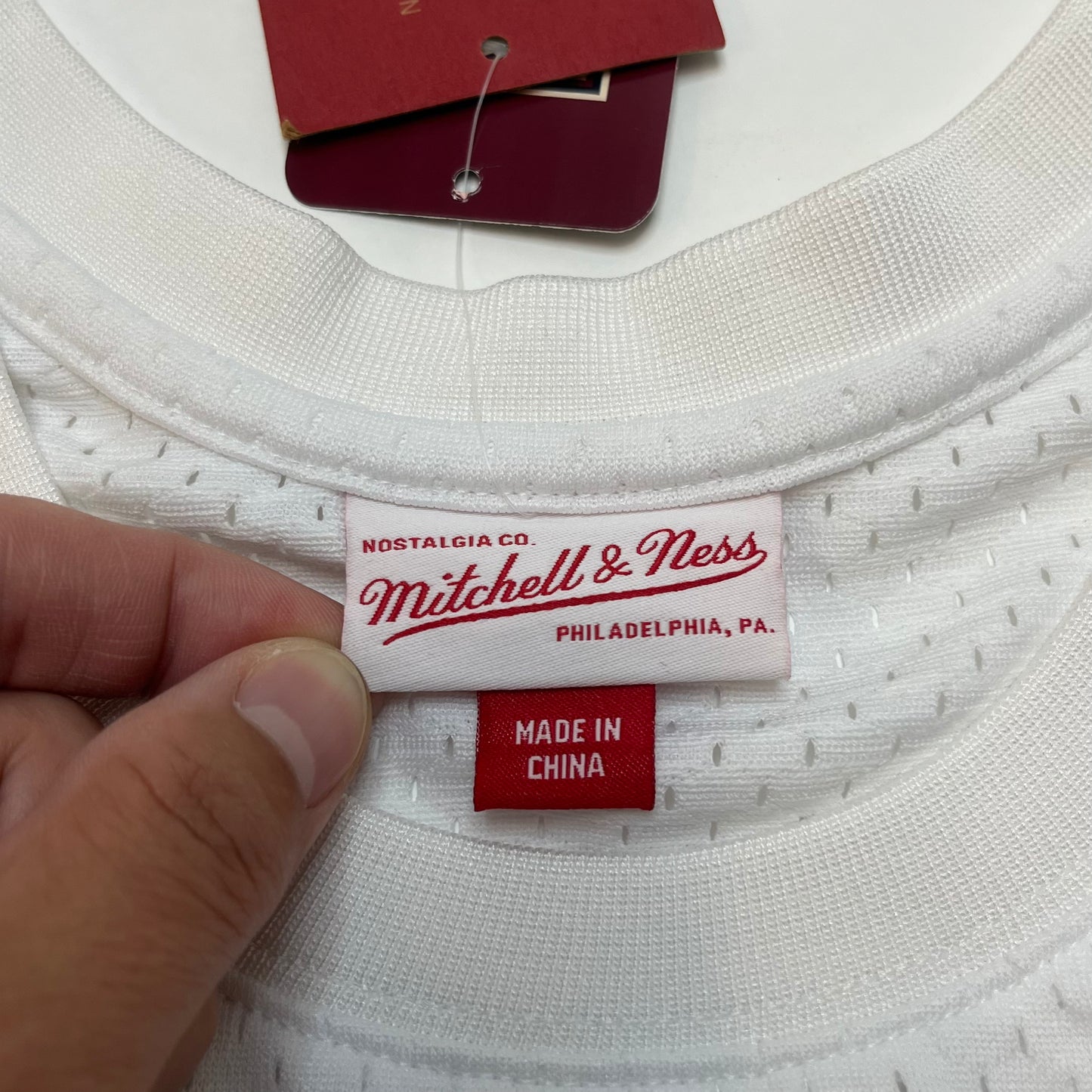 Mitchell & Ness NBA x Amp Mesh Tank Top XL White NWT