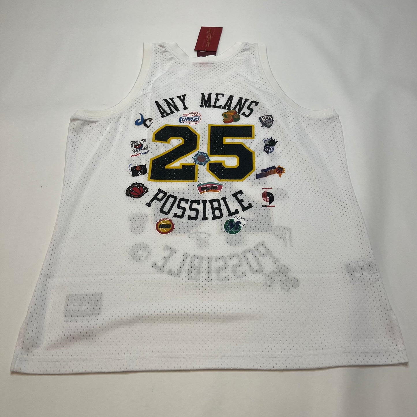 Mitchell & Ness NBA x Amp Mesh Tank Top XL White NWT