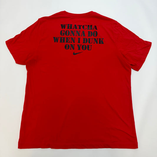 Nike Dri-Fit Basketball Tee XL Red - Used