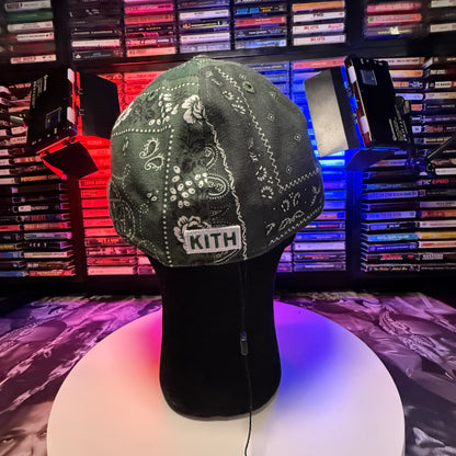 NWOT Kith x New Era x Yankees Deconstructed Bandana Low Profile Fitted Cap Stadium Green Paisley