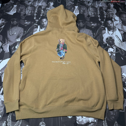 NWOT Polo Ralph Lauren Polo Bear Fleece Hoodie XXL Camel