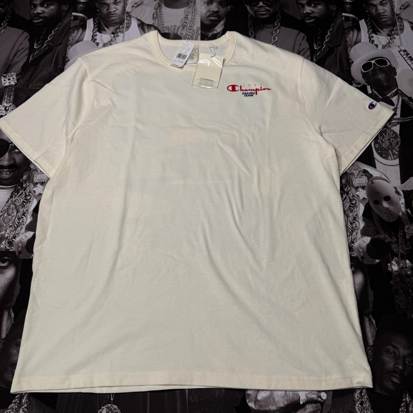 NWT Champion 1994 Sailing Tee Chalk White Sz XL