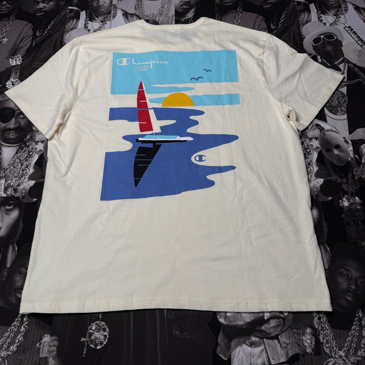 NWT Champion 1994 Sailing Tee Chalk White Sz XL