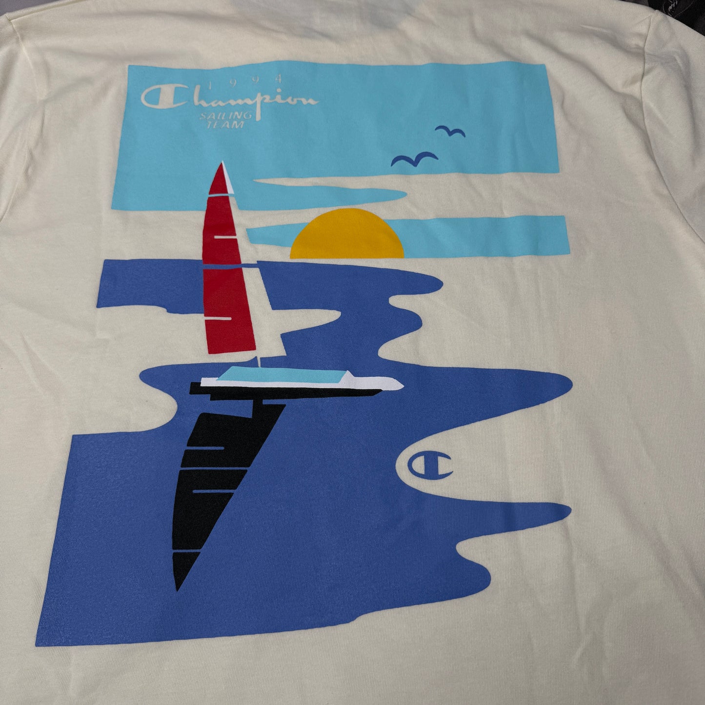 NWT Champion 1994 Sailing Tee Chalk White Sz XL