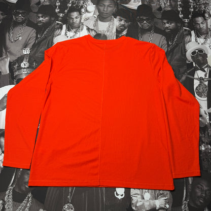 NWT Fabletics Long Sleeve Waffle Henley Orange XL