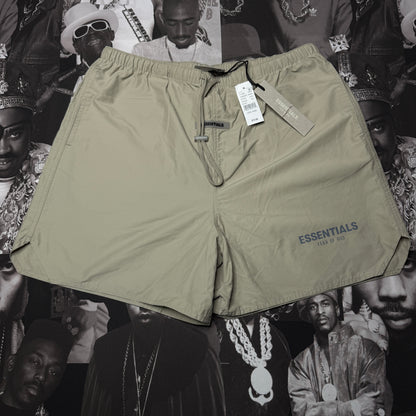 NWT Fear Of God Essentials Volley Shorts Moss Large