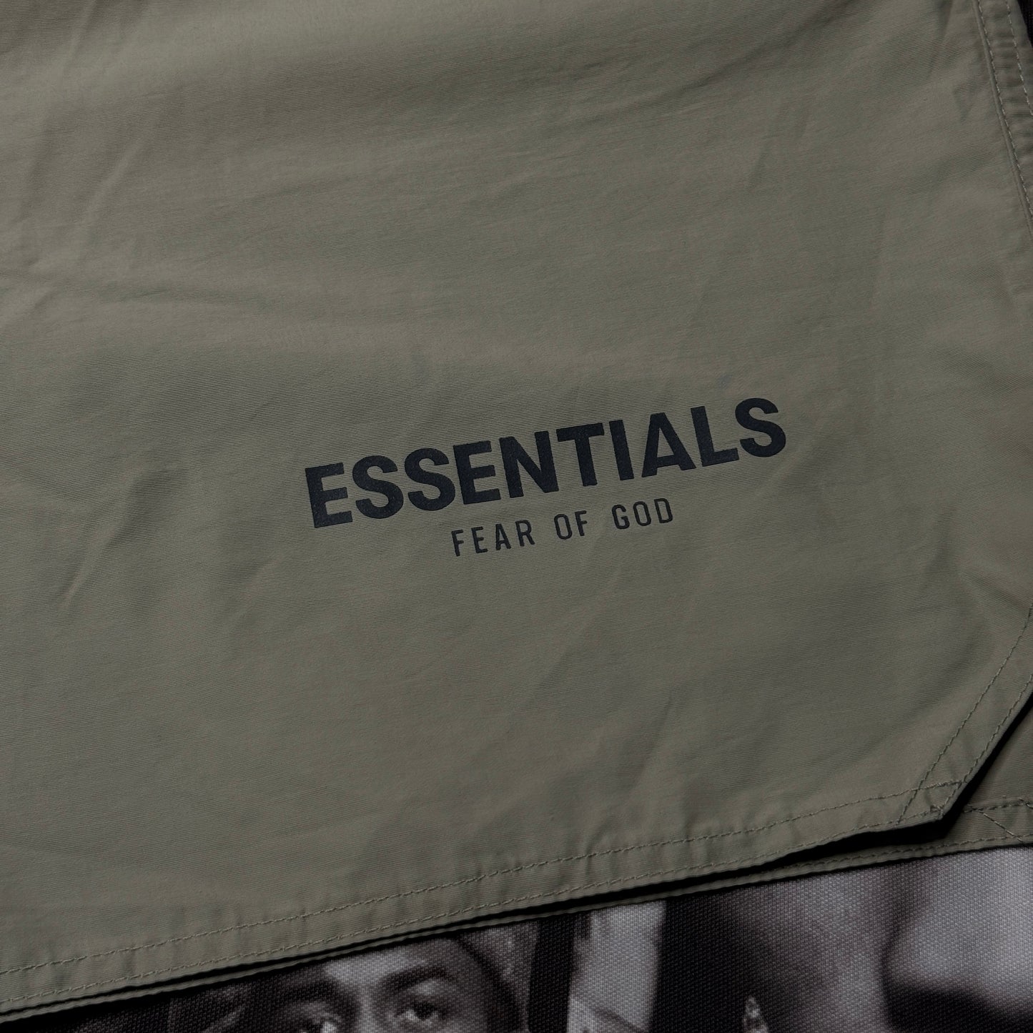 NWT Fear Of God Essentials Volley Shorts Moss Large