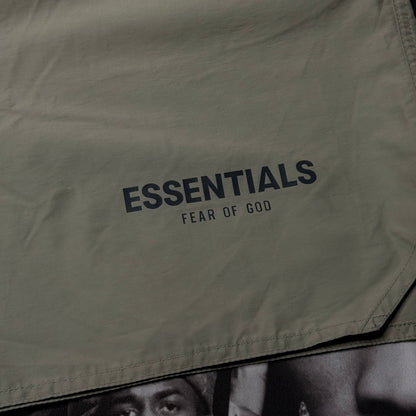 NWT Fear Of God Essentials Volley Shorts Moss Large