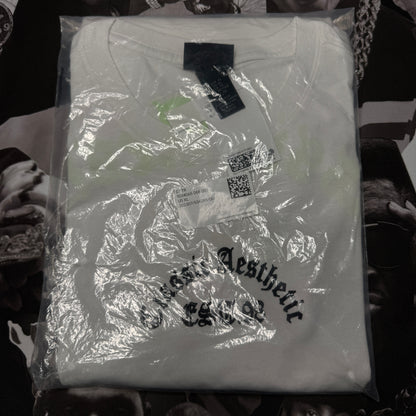 NWT H&M Loose Fit Printed Tee White