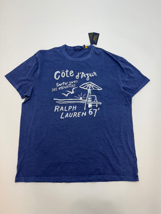 NWT Polo Ralph Lauren Classic Fit Embroidered Jersey T-Shirt Large Blue
