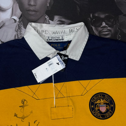 NWT Polo Ralph Lauren Classic Fit Striped Jersey Rugby Shirt Medium