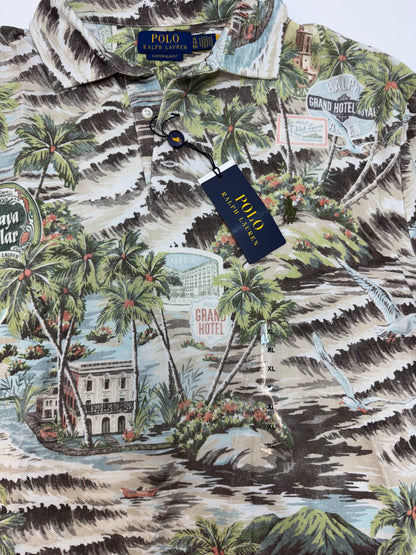 NWT Polo Ralph Lauren Custom Slim Fit Printed Mesh Polo Shirt XL Multi-Colored