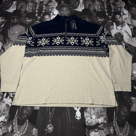 NWT Polo Ralph Lauren Men's Snowflake Estate-Rib Pullover 2XB