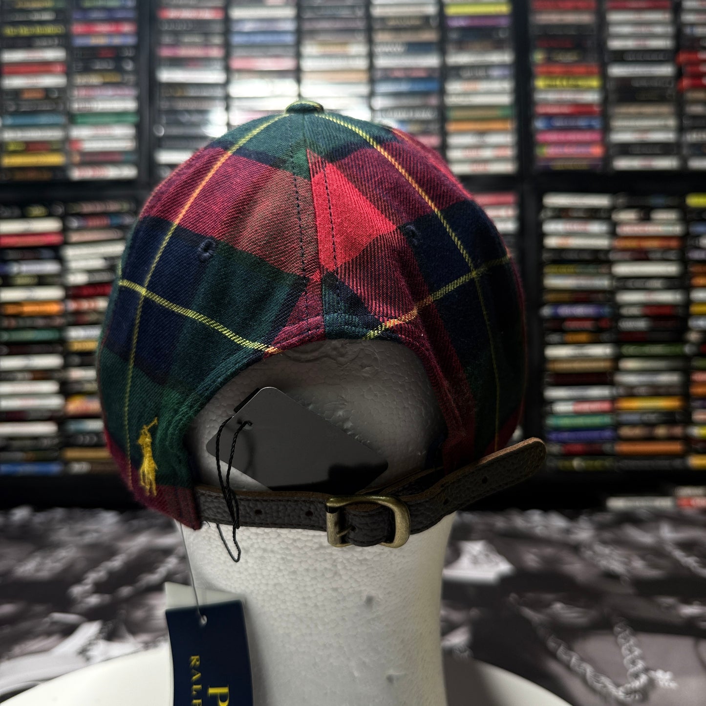 NWT Polo Ralph Lauren Men's Triple-Pony Plaid Flannel Ball Cap