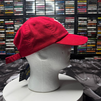 NWT Polo Ralph Lauren P-Wing Ball Cap One Size Red Cotton