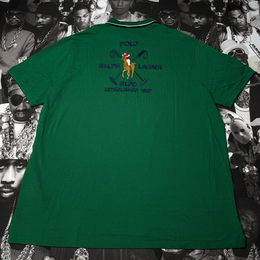 NWT Polo Ralph Lauren Polo Crest Mesh Polo Shirt XXL Green