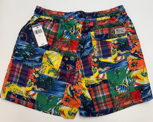 NWT Polo Ralph Lauren Traveler Mid Swim Trunk Multi-Colored Size Large 198352909710