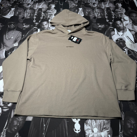 NWT New Balance Oversized Hoodie Large Light Brown MT33559