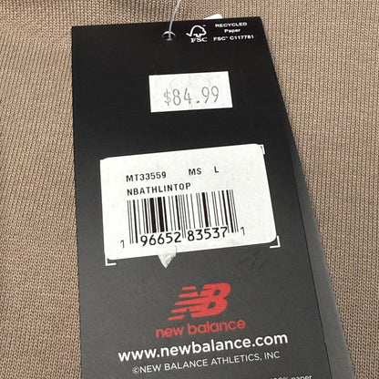 NWT New Balance Oversized Hoodie Large Light Brown MT33559