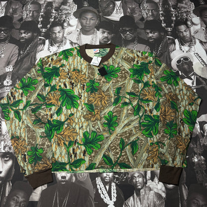 NWT Vintage By UO Leaf Camo Long Sleeve Tee
