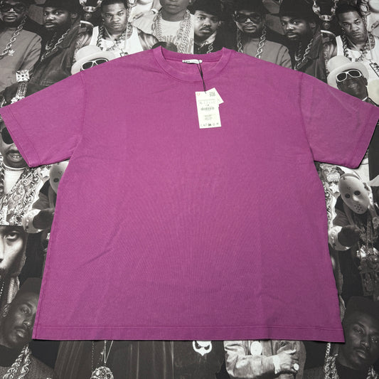 NWT Zara Regular Fit Heavyweight Cotton Tee Fuchsia XL
