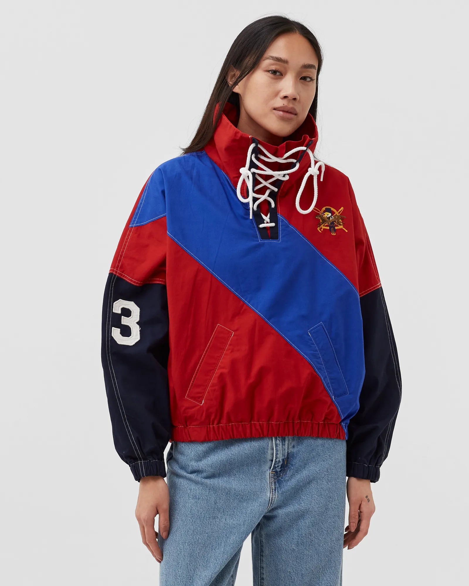 NWT Women s Polo Ralph Lauren CB NOYCK WB Triple Pony Windbreaker XXL WynwoodSocialClub