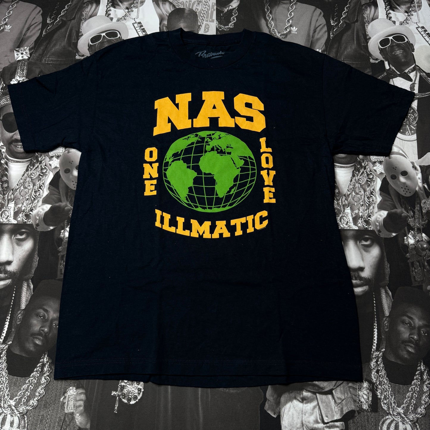 Nas Illmatic Bravado Hip Hop Rap Tour T-Shirt Size L