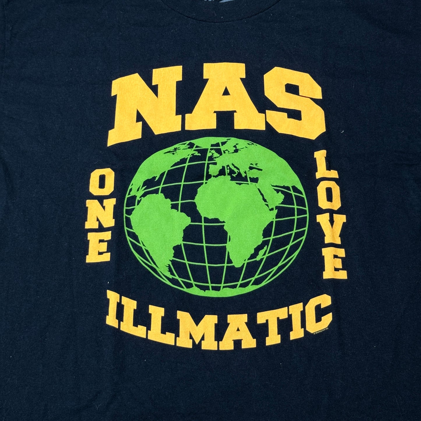Nas Illmatic Bravado Hip Hop Rap Tour T-Shirt Size L