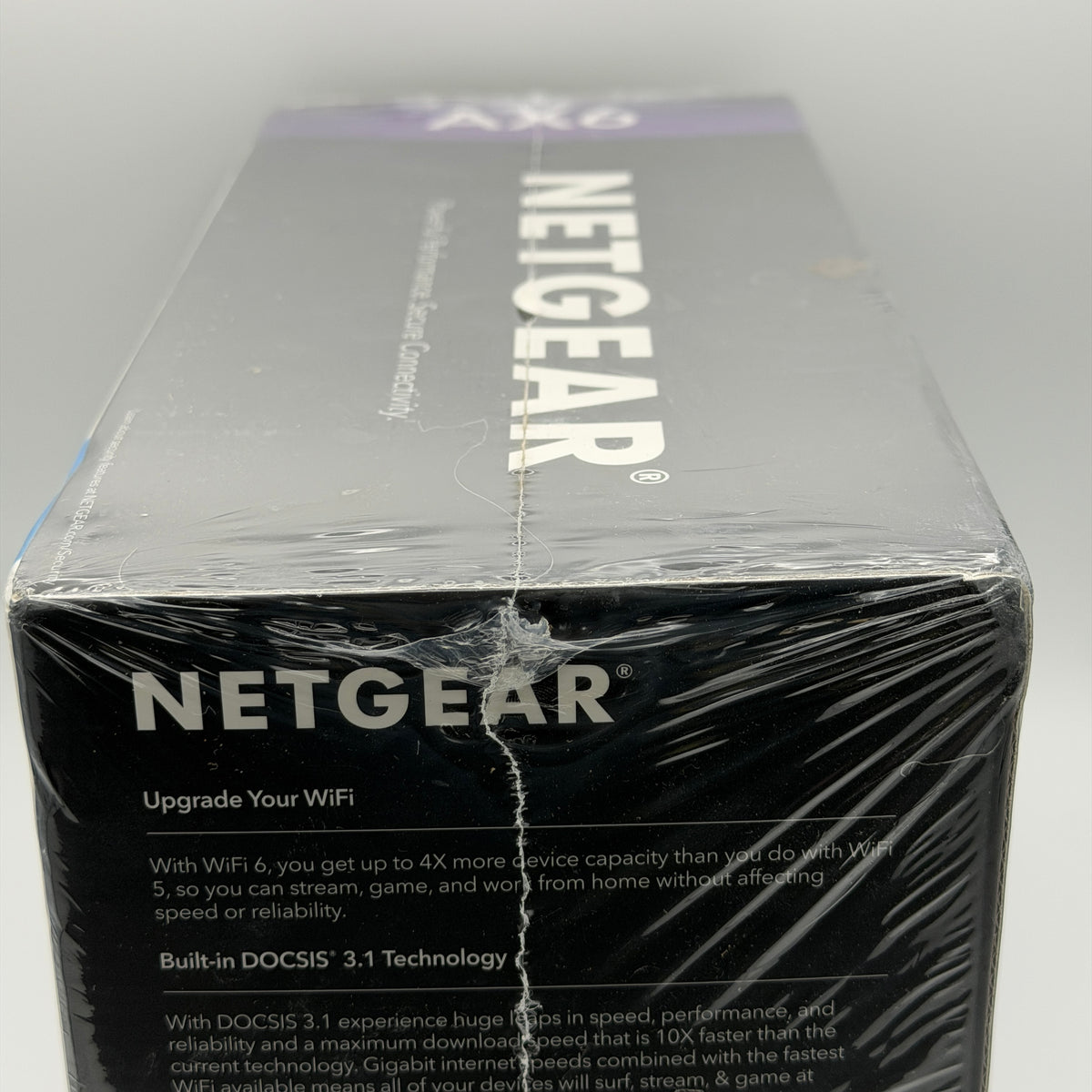Netgear Nighthawk AX6 AX2700 WiFi 6 DOCSIS 3.1 Cable Modem Router Black NIB